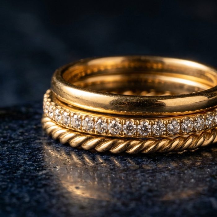CAREZ ELITE LUXURY — rings-gold